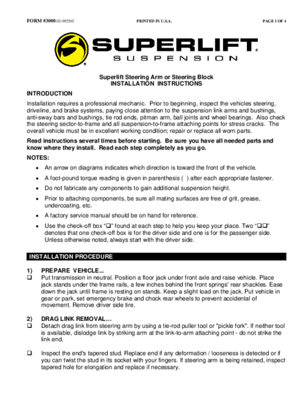 Installation Manual